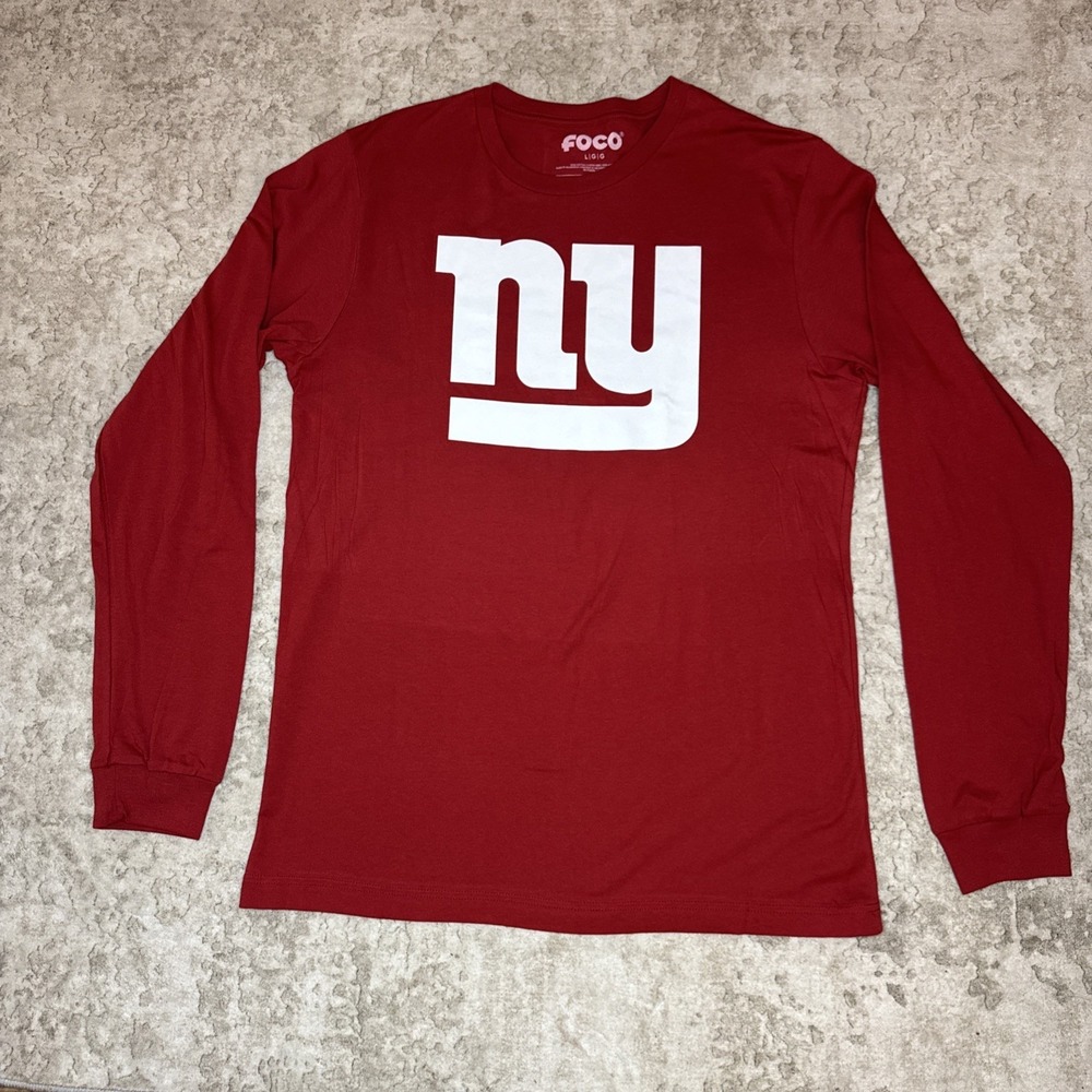 New York Giants FOCO NFL Men's‎ Large, Long Sleeve Shirt NWOT